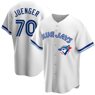 Replica Hayden Juenger Youth Toronto Blue Jays Home Cooperstown Collection Jersey - White