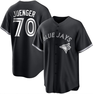 Replica Hayden Juenger Youth Toronto Blue Jays Jersey - Black/White