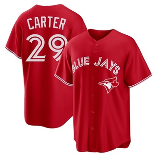Replica Joe Carter Men's Toronto Blue Jays Canada Day Jersey - Red