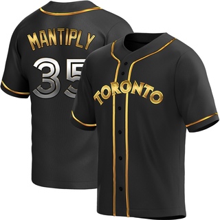 Replica Joe Mantiply Men's Toronto Blue Jays Alternate Jersey - Black Golden
