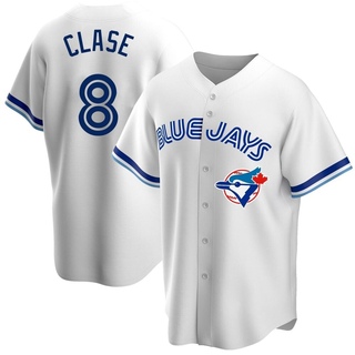 Replica Jonatan Clase Men's Toronto Blue Jays Home Cooperstown Collection Jersey - White