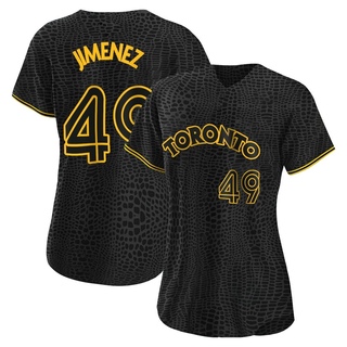 Replica Leo Jimenez Women's Toronto Blue Jays Snake Skin City Jersey - Black