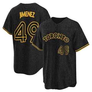 Replica Leo Jimenez Youth Toronto Blue Jays Snake Skin City Jersey - Black