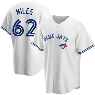 Replica Spencer Miles Men's Toronto Blue Jays Home Jersey - White
