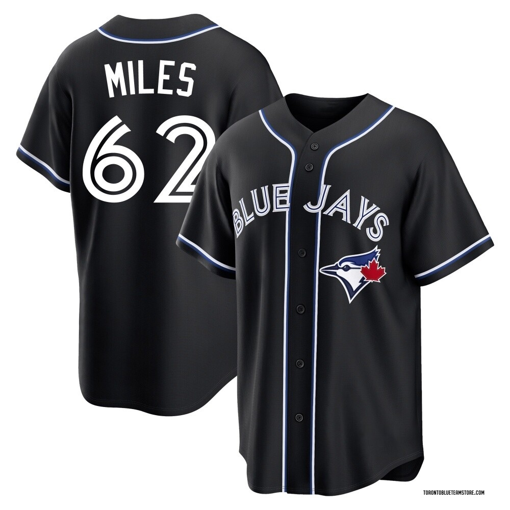 Replica Spencer Miles Youth Toronto Blue Jays Fashion Out Jersey - Black
