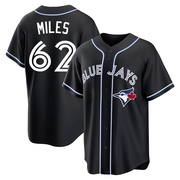 Replica Spencer Miles Youth Toronto Blue Jays Fashion Out Jersey - Black