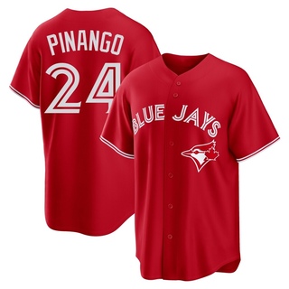 Replica Yohendrick Pinango Men's Toronto Blue Jays Canada Day Jersey - Red
